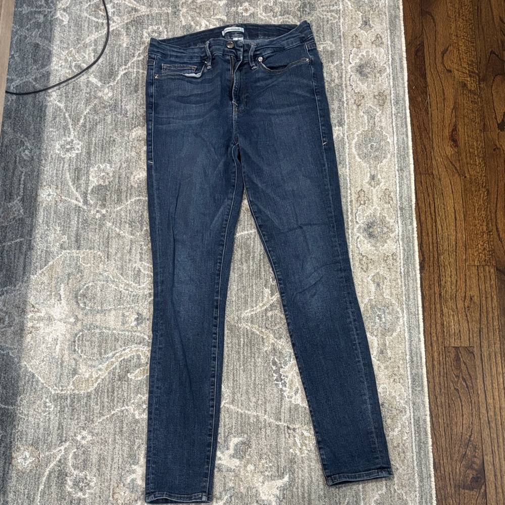 Good American Dark Blue Skinny Jeans